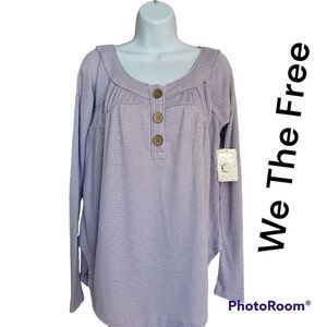 *Free People. BOHO, Lilac, Long Sleeve, Size XS, NWT
